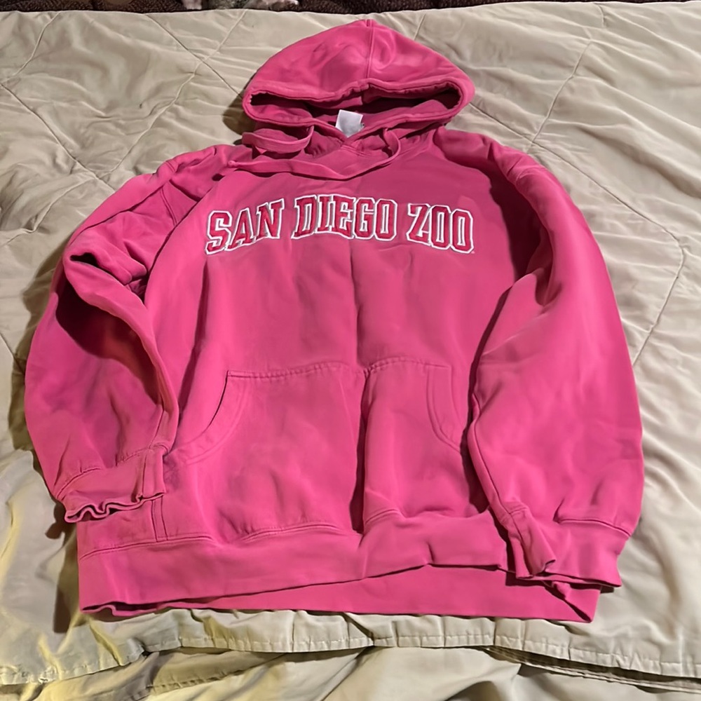 San Diego zoo pink women’s hoodie size large